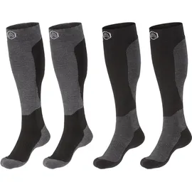 Apollo ADULTS SKI SOCKS DESIGN Kniestrümpfe 2er Pack Mehrfarbig 35-38