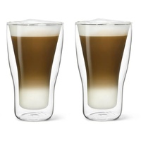 Luigi Bormioli Latte Macchiato Glas 2er Set - 340 ml Volumen - Doppelwandiges, handgefertigtes Borosilikat-Glas - Für ein luxuriöses Kaffeeerlebnis