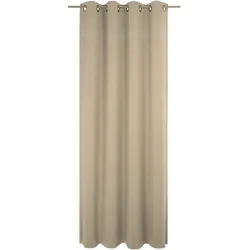 Vorhang WIRTH "Wiessee", beige (natur), B:150cm H:145cm, Baumwolle, Leinen, Modal, Gardinen, nach Maß
