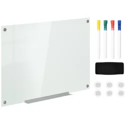 Vinsetto Magnettafel Glas, Aluminium, verzinkte Stahlplatte