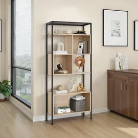 Tectake Industrial Regal 75 x 31 x 170,5 cm Dunkelbraun