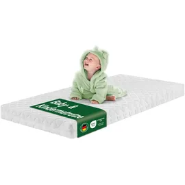 Dreamstar Babymatratze für Babybett – Kindermatratze 60x120 cm | mit Trittkante | 9 cm hoch | extra hautfreundlicher Bezug | DREAMSTAR Ergo Kids