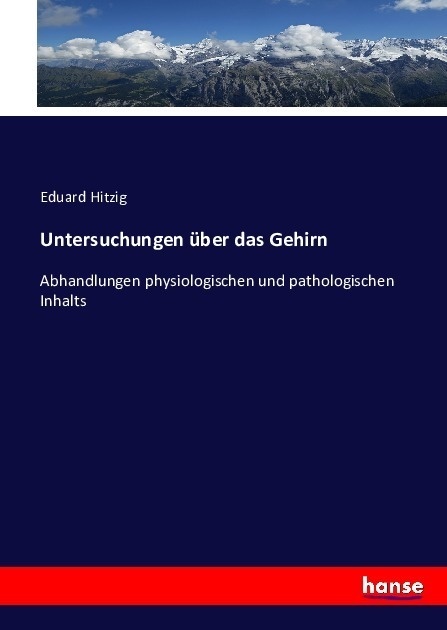 Untersuchungen Über Das Gehirn - Eduard Hitzig  Kartoniert (TB)