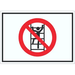 Aufkleber Klettern verboten Symbol A1 (594x841mm)