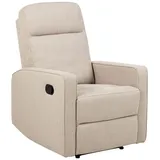 AC Design Fernsehsessel Asila Polyester 72 x 103 x 91 cm Beige mit Relaxfunktion