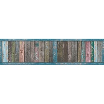A.S. Création Bordüre Only Borders 10 Borte 5,00 m x 0,13 m blau braun bunt Made in Germany 368601 36860-1