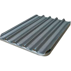 WORLDMAI professionelles Baguetteblech-Aluminium 60x40 für Bäckerei, Konditorei und Catering.
