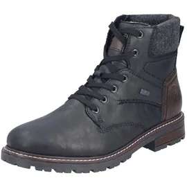 Rieker Schnürstiefel Herren Schwarz/Braun 40