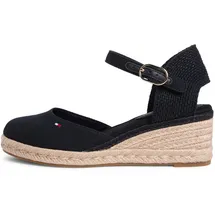 Tommy Hilfiger Mid Wedge Espad Closed Toe Damen Schwarz 40