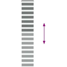 vidaXL Doppelrollo, Dunkelgrau 45x230 cm Stoffbreite 40,9 cm Polyester