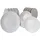 Mambocat Teller-Set 18tlg. 6 Personen Weiß matt