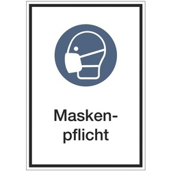 Aufkleber / Hinweisschild »Maskenpflicht« 13 x 18,5 cm, 10 Stück, OTTO Office