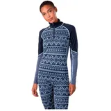 KARI TRAA Malia Langarm-baselayer - Dark Navy Blue - S