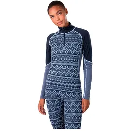 KARI TRAA Malia Langarm-baselayer - Dark Navy Blue - S
