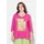 Ulla Popken Damen große Größen Übergrößen Plus Size Shirt, Natur-Motiv, A-Linie, V-Ausschnitt, 3/4-Arm sommerbeere 58+ 835212810-58+ - 58-60