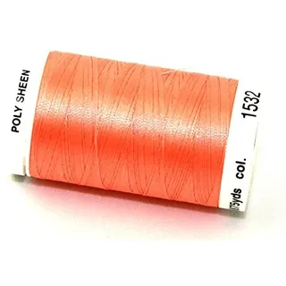 Mettler Polysheen Maschinen-Stickgarn, Polyester, 800 m, 1532 Koralle