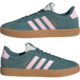 adidas VL Court 3.0 Preloved Teal / Clear Pink / Gold Metallic 39 2/3