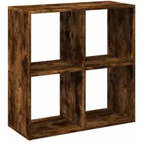 vidaXL Bücherregal 69,5 x 29 x 103,5 cm Räuchereiche