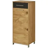 Woodford Schuhschrank 44 x 105 x 37 cm 3 Fächer, 1 Schublade, Eiche, anthrazit