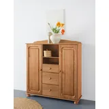 Home Affaire Highboard »Mette«, Stauraumschrank mit 3 Schubladen und verstellbaren Einlegeböden, beige