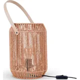 Paco Home Tischlampe Schreibtischlampe Nachttisch Lampe Leselampe Lampenschirm Boho Korb E27 Typ 1, Natur
