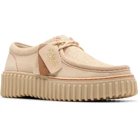 CLARKS Torhill Bee Bootsschuhe - Ecru Suede - EU 38