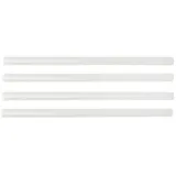 Fackelmann Smoothie-Trinkhalme – 50 Stück, Ø 1x 20 cm lang, transparent, wiederverwendbar & spülmaschinengeeignet, für Milchshakes und Bubble Tea, Durchscheinend.