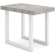 SKRAUT HOME Ausziehtisch 302 x 73 x 90 cm zementgrau
