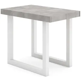SKRAUT HOME Ausziehtisch 302 x 73 x 90 cm zementgrau