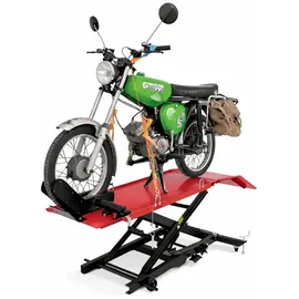Trutzholm Motorradhebebühne hydraulisch 360 kg Breite 47 cm Kleine Montagebühne Heber Motoradlift Lift Schwarz