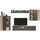 trendteam Esteban TV-Lowboard 210 x 43 x 41 cm Grau/Eiche Spanplatte