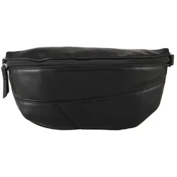 TOM TAILOR DENIM Damen TTMILLA Gürteltasche im Patchwork-Style, schwarz, Uni, Gr. ONESIZE