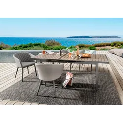 Garten-Essgruppe DESTINY "MODENA IMOLA", grau, Polyester, Aluminium, Sitzmöbel-Sets, Aluminium, Olefin, Polywood