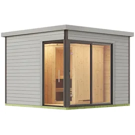 Weka Design-Saunahaus 412 inkl. 9 kW Ofen + int. Steuerung