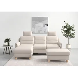 sit&more Ecksofa SIT & MORE "Farö L-Form", grau (elephant), B:234cm H:90cm T:168cm, Sofas, Ecksofa, inklusive Federkern, wahlweise mit Bettfunktion und Bettkasten