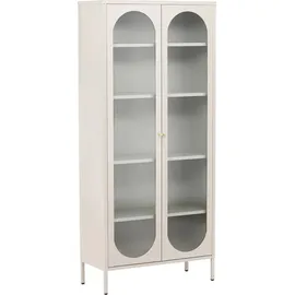 VCM Vitrine Lima 80 x 35 x 180 cm Beige