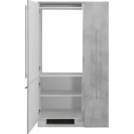 WIHO KÜCHEN Küchenzeile Chicago 90 cm grau