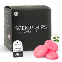 Scentchips® Duftwachse (XL-Stücke-38, Jasmin) – Blumiger Naturduft für Zuhause – Hochwertige Wachsmelts für Duftlampen & Wachsbrenner