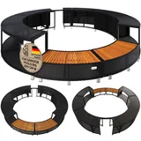 CASARIA Poolumrandung schwarz Ø 206 cm