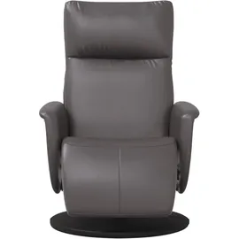vidaXL Relaxsessel mit Fußteil Grau Kunstleder