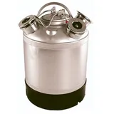 ich-zapfe Bierzapfanlage Reinigungsbehälter Edelstahl für 2 Fittinge - Fittinge austauschbar, *ohne Fittinge*