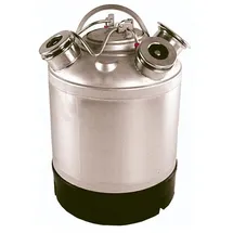 ich-zapfe Bierzapfanlage Reinigungsbehälter Edelstahl für 2 Fittinge - Fittinge austauschbar, *ohne Fittinge*