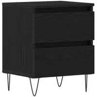 VidaXL Nachttisch Schwarz Eiche 40x35x50 cm Ingenieurholz
