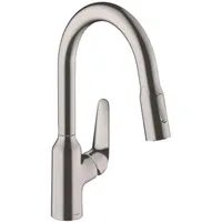 Hansgrohe Focus M42 180 2 jet  edelstahl finish 71801800