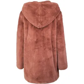 URBAN CLASSICS Teddy Mantel Dark Rose 4XL