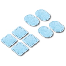 Beurer EM 22 Gel-Pads inkl. Batterien, Nachkaufset mit 8 selbsthaftenden Gel-Pads und 3 Batterien (3V Batterie CR2032) zur Verwendung mit EM 22 Muscle Booster