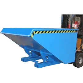 Bauer Kippbehälter Stahl 1200 mm blau