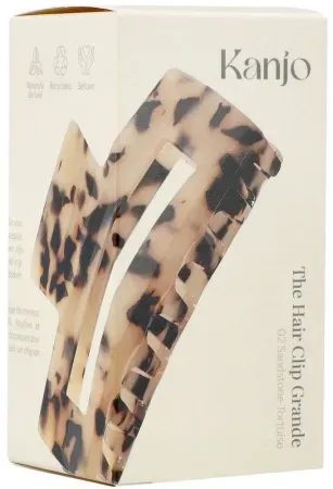 Kanjo The Hair Clip Groß Sandstone Tortoise