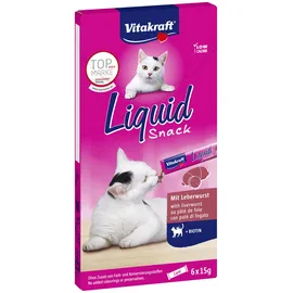 Vitakraft Liquid Snack Leberwurst + Biotin 6 x 15 g