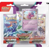 Pokémon Pokémon-Sammelkartenspiel: 3er-Pack (Forgita) Karmesin & Purpur – Entwicklungen in Paldea (3 Boosterpacks & 1 holografische Promokarte)